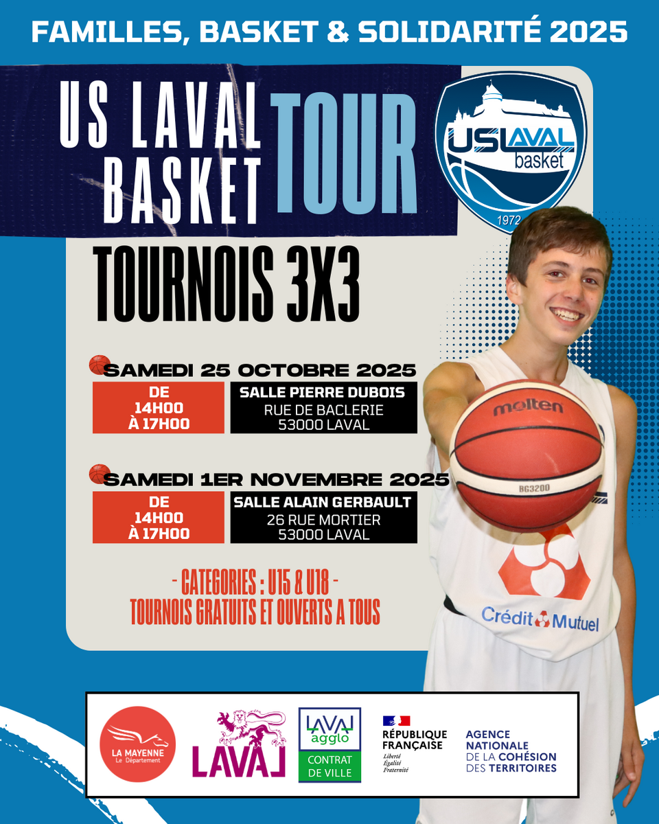 US LAVAL BASKET TOUR – TOURNOIS 3x3