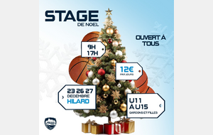 Le Stage de Noël de l'USL Basket !