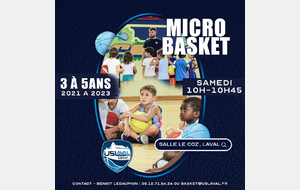NOUVEAUTE : L'US Laval Basket lance le MicroBasket