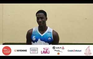 N2 (J01) : US LAVAL - CERGY-PONTOISE (74-69). La réaction de Makhtar Gueye