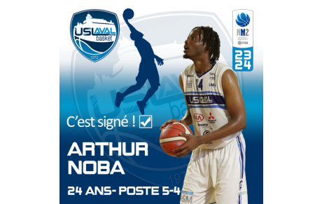 Arthur Noba s'engage avec l'US Laval