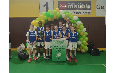 Les U13 remportent le tournoi des 1000 Pattes