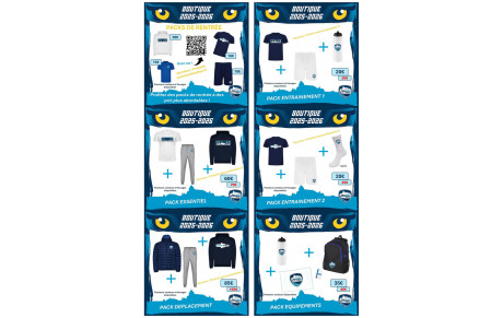 La Boutique Officielle sort ses PACKS DE RENTREE